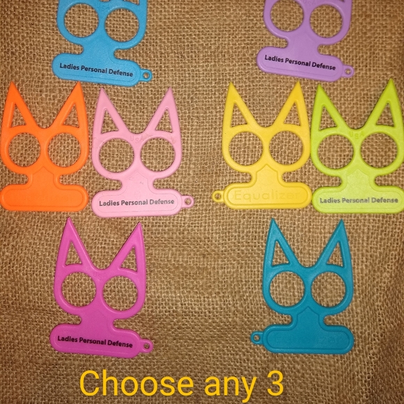 Set of 3 self defense key chains/ USA made - Picture 1 of 1